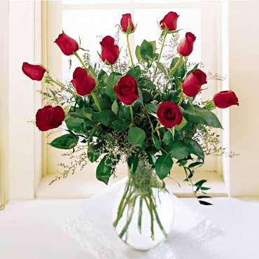 Premium Roses in Vase