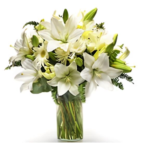Florerias en Aguascalientes-Aguascalientes. Envio de Flores en  Aguascalientes-Aguascalientes - Blancas Lilis & Gerberas OFERTA!